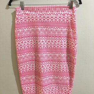 Pink & White Pencil Skirt- Item#28